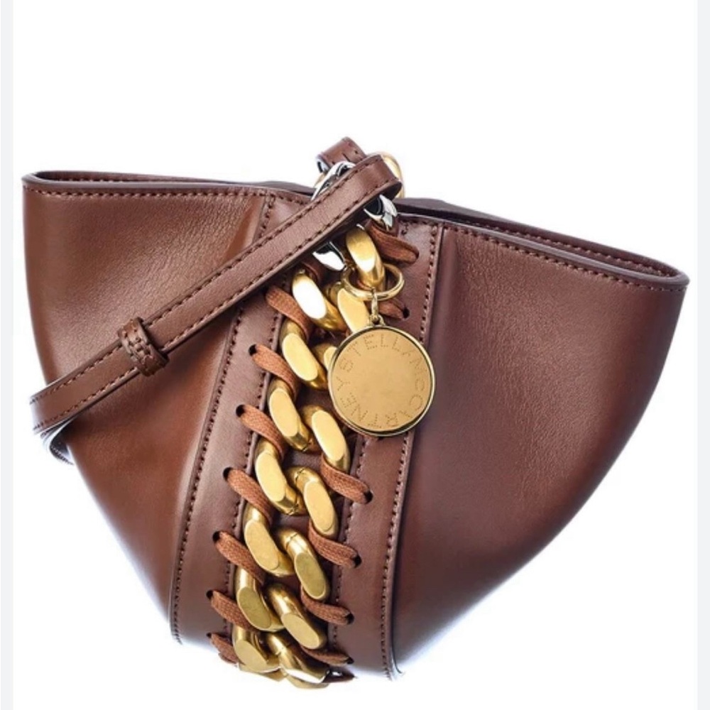 Stella McCartney Brown and Gold Clutch